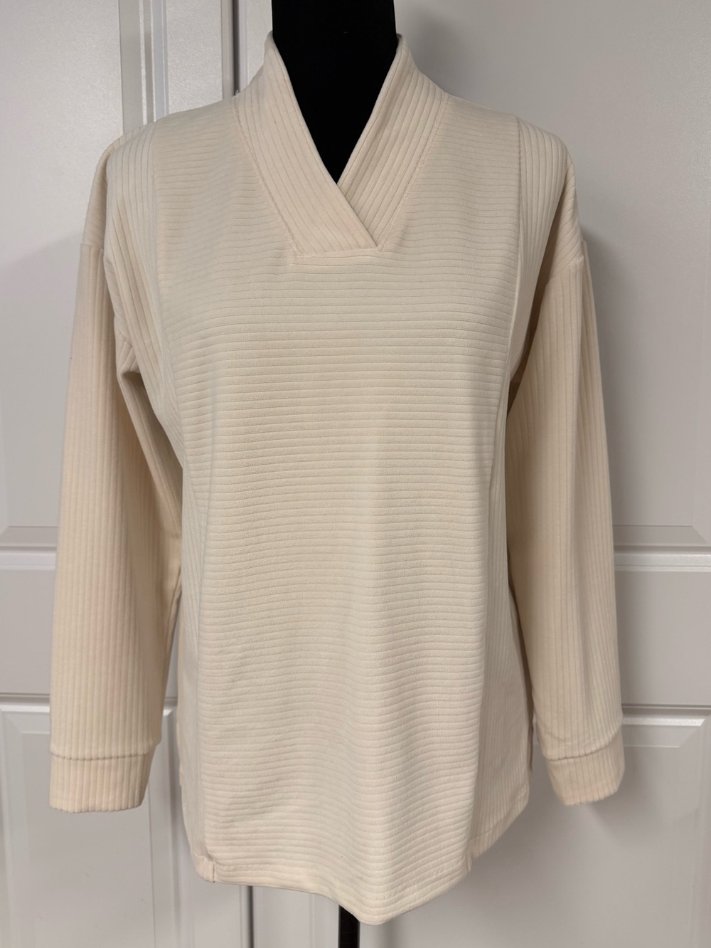 T by Talbots Soft Ribbed Pullover Top